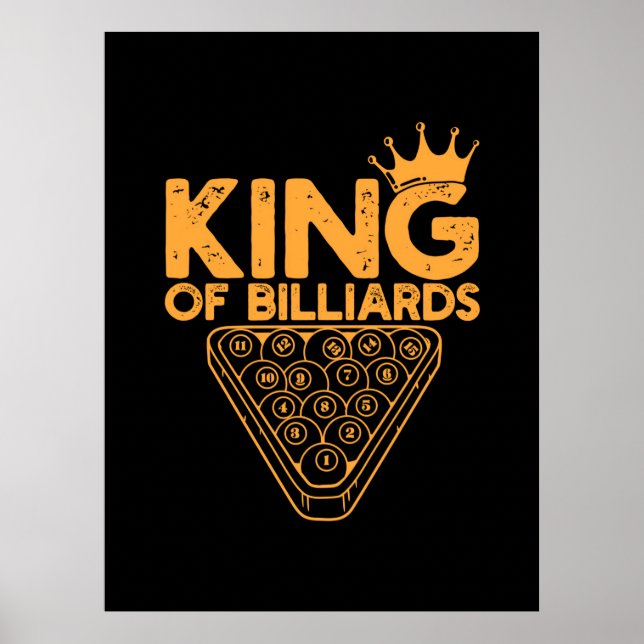 Billiard Player | Billardkönig Poster (Vorne)