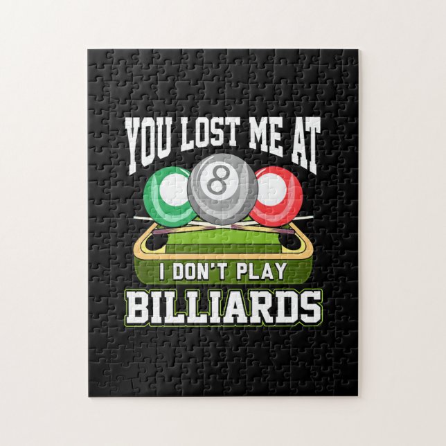 Billiard Player | Du hast mich bei Billard verlore (Vertikal)