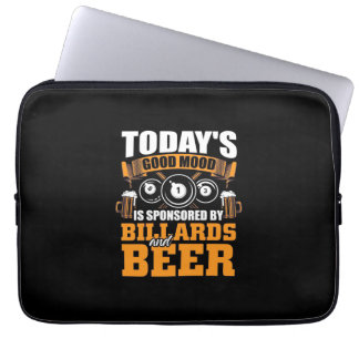Billiard Player | Heute Billard und Bier Laptopschutzhülle