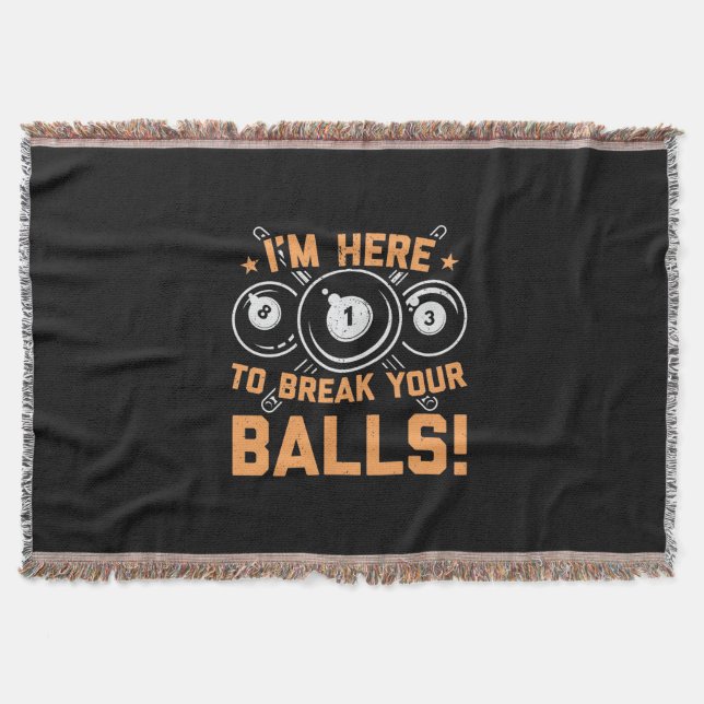 Billiard Player | Ich bin hier, um mit Pools zu sp Decke (Vorderseite)