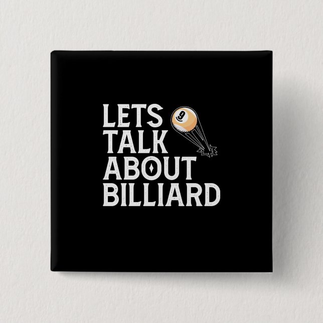 Billiard Player | Lasse über Billiard Button (Vorderseite)