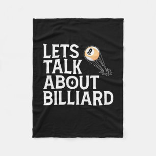 Billiard Player   Lasse über Billiard Fleecedecke