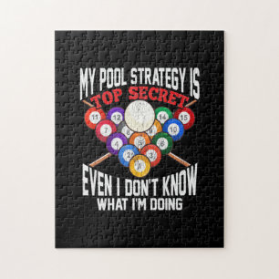 Billiard Player Meine Pool-Strategie ist geheim