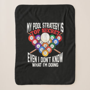 Billiard Player   Meine Pool-Strategie ist geheim Sherpadecke