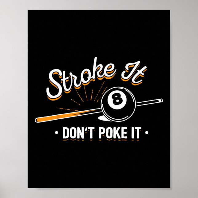 Billiard Player - Schlagt es nicht ab Poster (Vorne)
