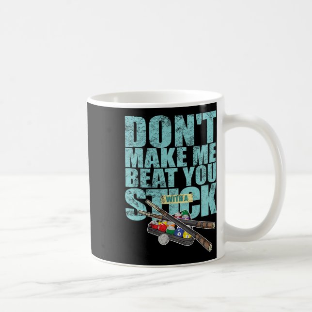 Billiard Player Shoot Pool Snooker Cue Kaffeetasse (Rechts)