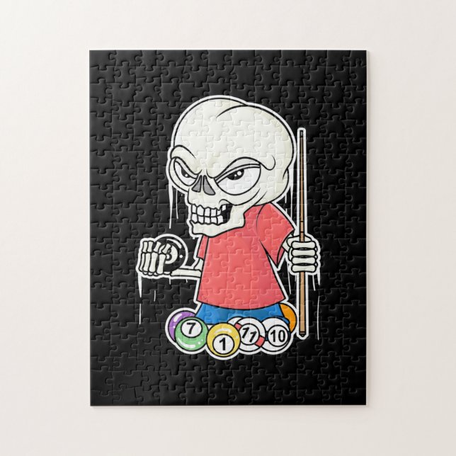 Billiard Player | Skull Billiard Player (Vertikal)
