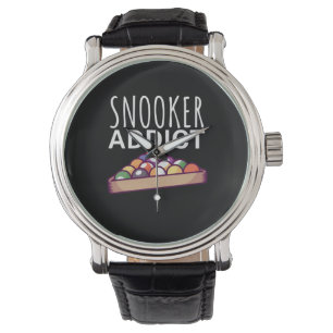 Billiard Player Snooker Addict Armbanduhr
