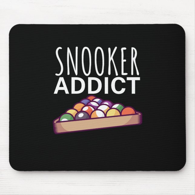 Billiard Player | Snooker Addict Mousepad (Vorne)