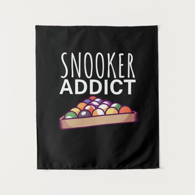 Billiard Player | Snooker Addict Wandteppich (Vorderseite)