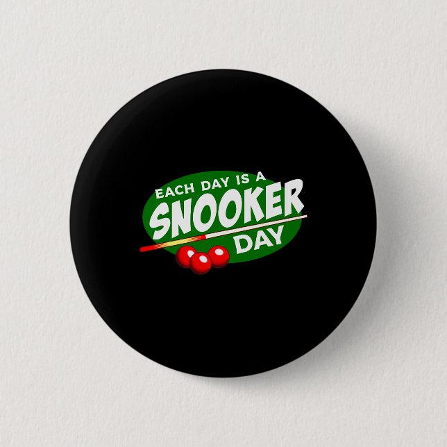 Billiard Player Snooker Pool Game Lover Funny Button (Vorderseite)