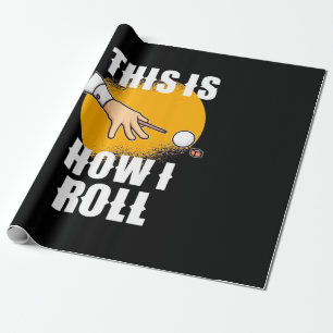 Billiard Player So spielt Snooker Roll Geschenkpapier