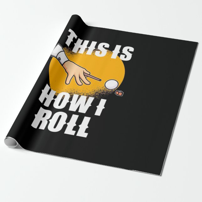 Billiard Player | So spielt Snooker Roll Geschenkpapier (Ungerollt)