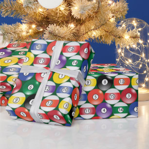 Billiard Pool Balls Geschenkpapier