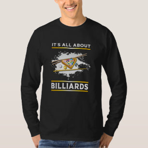 Billiard Pool Billiards Snooker 8 Ball Funny Gift T-Shirt