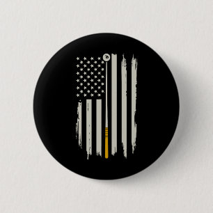 Billiard Pool Player Billiard Tabelle USA US Ameri Button