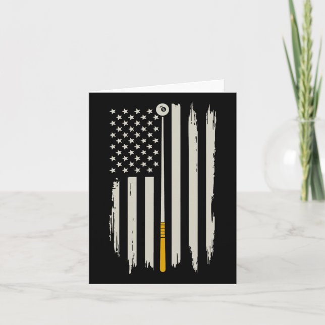 Billiard Pool Player Billiard Tabelle USA US Ameri Karte (Vorderseite)