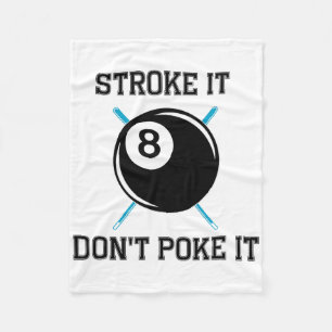 Billiard Pool Snooker Player Funny Stroke Es nicht Fleecedecke