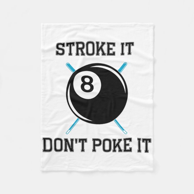 Billiard Pool Snooker Player Funny Stroke Es nicht Fleecedecke (Vorderseite)