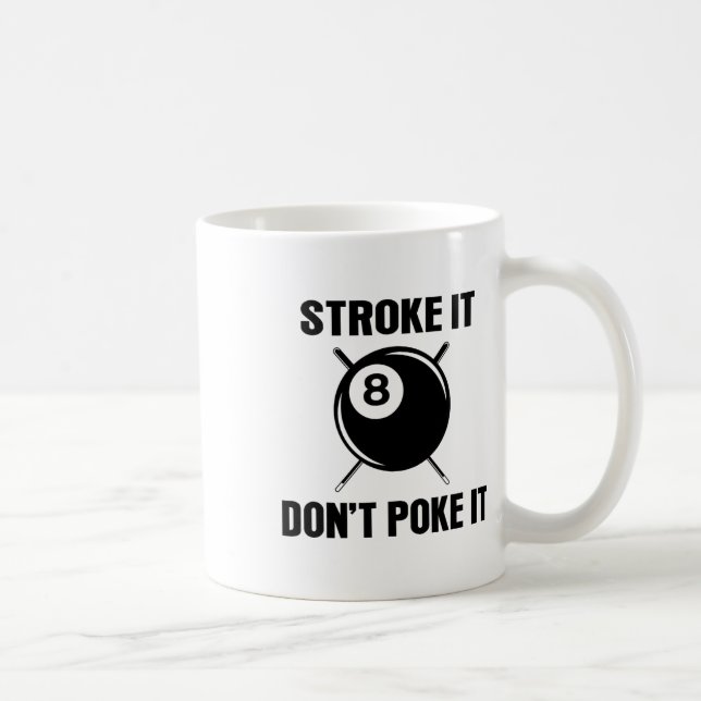 Billiard Pool Snooker Player Funny Stroke Es nicht Kaffeetasse (Rechts)