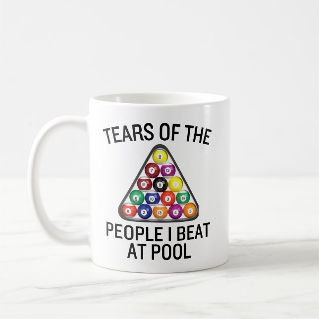 Billiard Pool Spieler Tasse (Links)