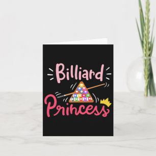 Billiard Princess Woman Billiards Cue Sports Pool Karte