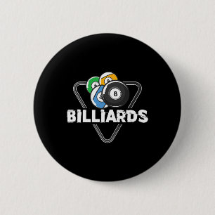 Billiard Rack Billiard Player Snooker 8 Ball Cue Button