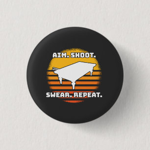 Billiard Retro Vintag Button