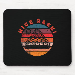 Billiard Schöne Rack Spieler Lustig Billard Vintag Mousepad
