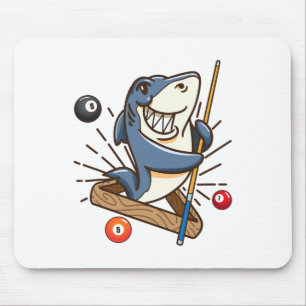 Billiard Shark Hustler Pool Shirts Girls Snooker G Mousepad