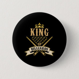 Billiard Snooker Liebhaber - König von Billard Button
