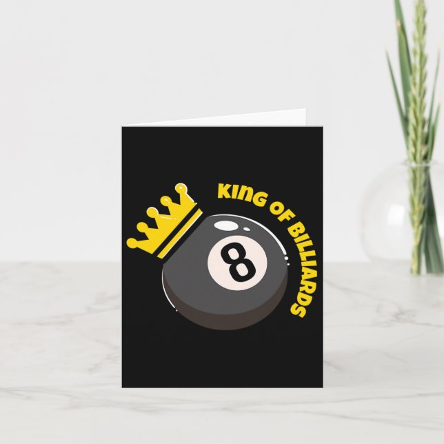 Billiard Snooker liebt I King of Billiards Karte (Vorderseite)