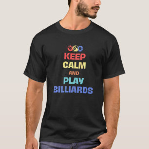 Billiard Snooker Pool 8 Ball Billiard Player T-Shirt