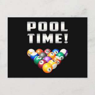 Billiard Snooker Pool 8 Ball Funny Gift Postkarte