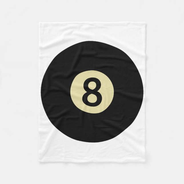 Billiard Snooker Pool Ll Nummer 8 Billiard Player Fleecedecke (Vorderseite)