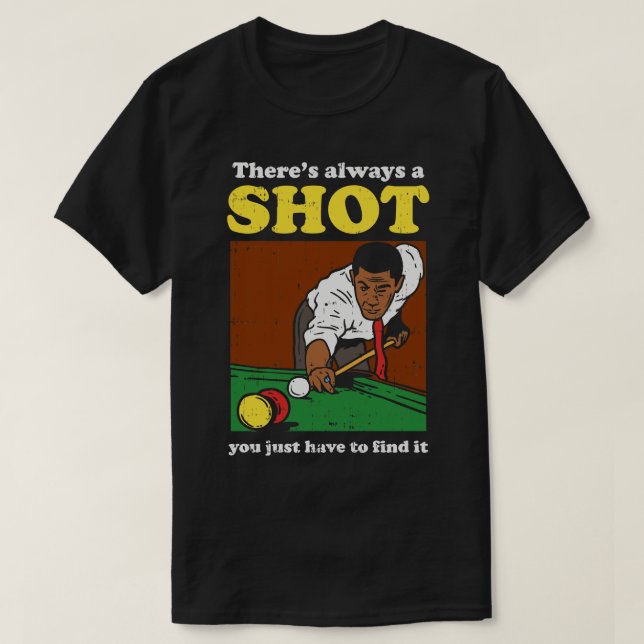 Billiard Snooker Retro 1 T-Shirt (Design vorne)