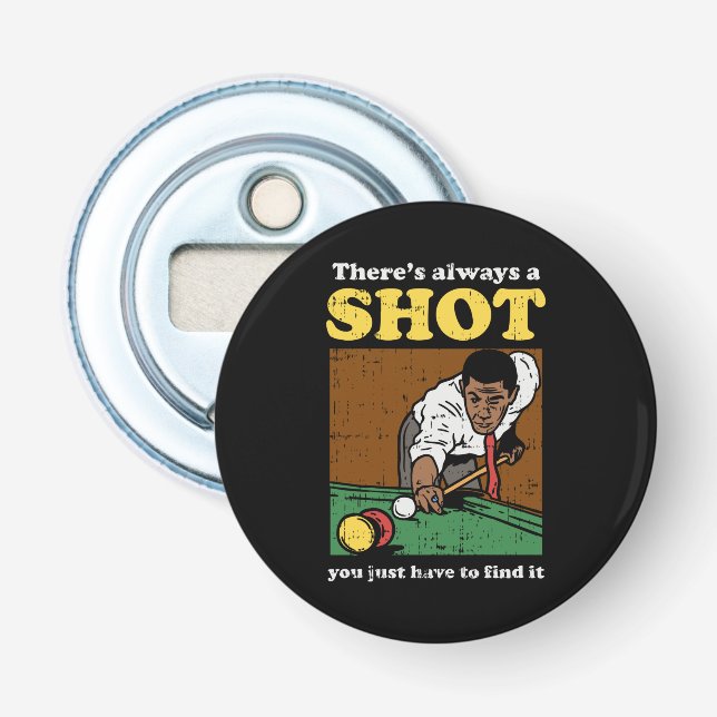 Billiard Snooker Retro Flaschenöffner (Vorderseite)