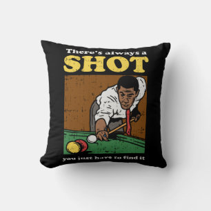 Billiard Snooker Retro Kissen