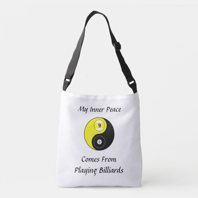 Billiard Tote Bag Tragetaschen Mit Langen Trägern (Rückseite)
