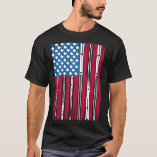 Billiard und amerikanische Flagge für einen Billia T-Shirt