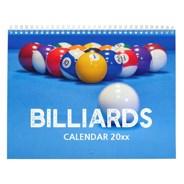 Billiard Wall Calendar Kalender (Titelbild)