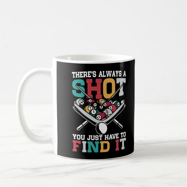 Billiard Zitat Funny 8 Ball Player Kaffeetasse (Links)