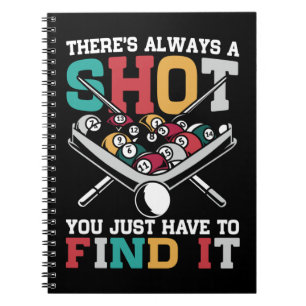 Billiard Zitat Funny 8 Ball Player Notizblock