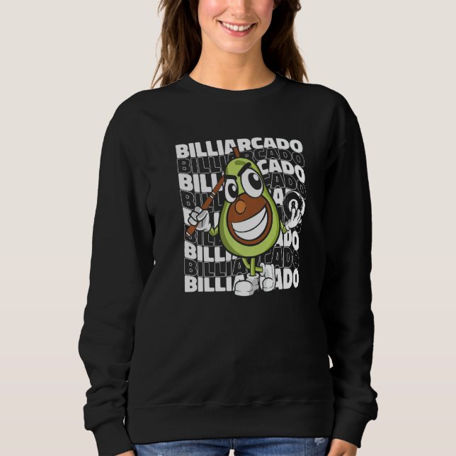 Billiardcado  Billiard Player Billard Table 8 Ball Sweatshirt (Vorderseite)