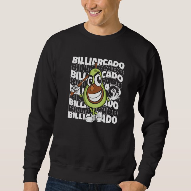 Billiardcado  Billiard Player Billard Table 8 Ball Sweatshirt (Vorderseite)