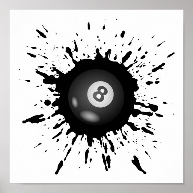 Billiardexplosion Poster (Vorne)
