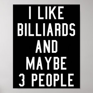 Billiardliebhaber Vintage-inspirierte Poolhallenae Poster