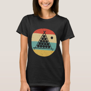 Billiards 60er 70er Retro Vintag Cue Sports Pool P T-Shirt