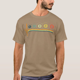 Billiards acht Vintage Retro T-Shirt