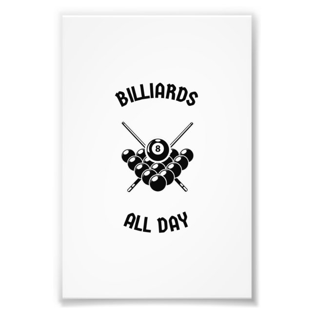 Billiards all day fotodruck (Vorne)